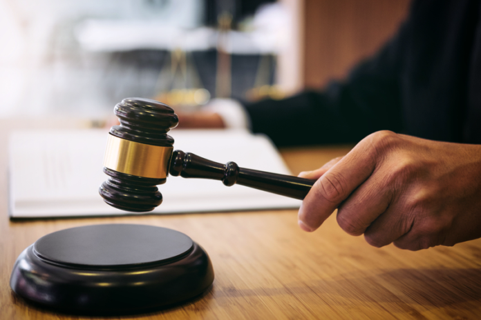 judge with hammer